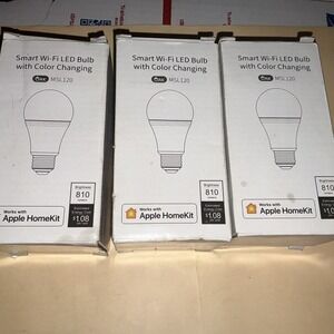 Meross Msl 120 Smart WiFi LED Bulb With Color Changing 3 Pack‎